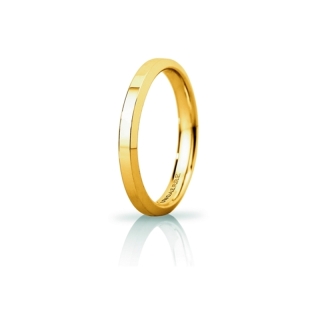 UNOAERRE Wedding Ring in 18k Yellow Gold mod. Hydra Slim