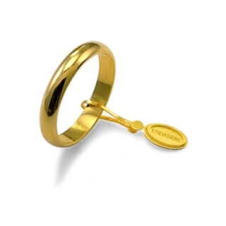 Fede UNOAERRE Oro Giallo 18 Kt. 750 mod. Classica Gr. 5