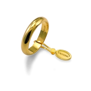 Fede UNOAERRE Oro Giallo 18 Kt. 750 mod. Classica Gr. 6