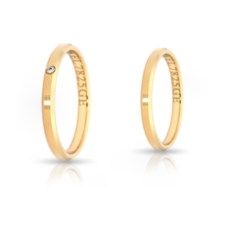 Yellow Gold Wedding Ring mod. Serena mm. 2,5