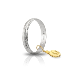 UNOAERRE 18Kt White Gold Engagement Ring mod. Camelia