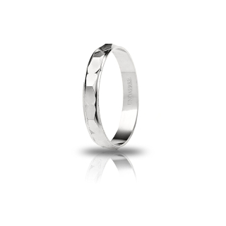 UNOAERRE 18Kt White Gold Engagement Ring mod. Genziana